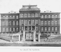 Budova baníckej akadémie, 1896, repro: I. Ladziansky (neg. 40398)/Building of the Mining Academy, 1896, reproduction: I. Ladziansky (neg. 40398)